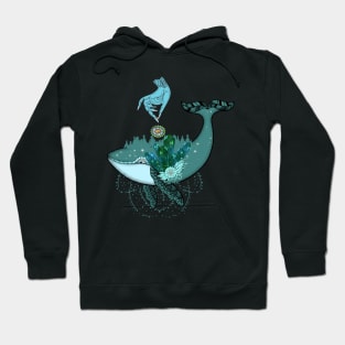 Whale in the universe Hoodie